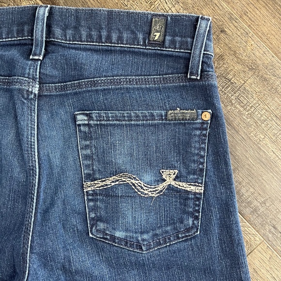 7 For All Mankind Slimmy Blue Jeans Pants Denim ((size 28)) - Picture 3 of 8